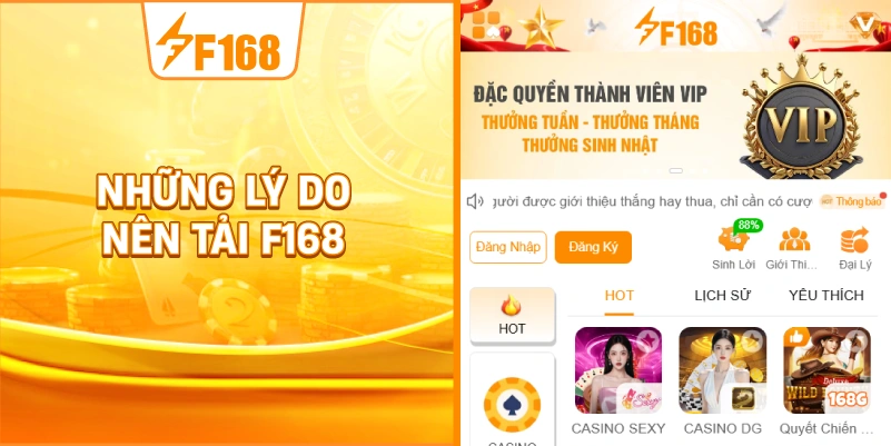 Những Lý Do Nên Tải F168